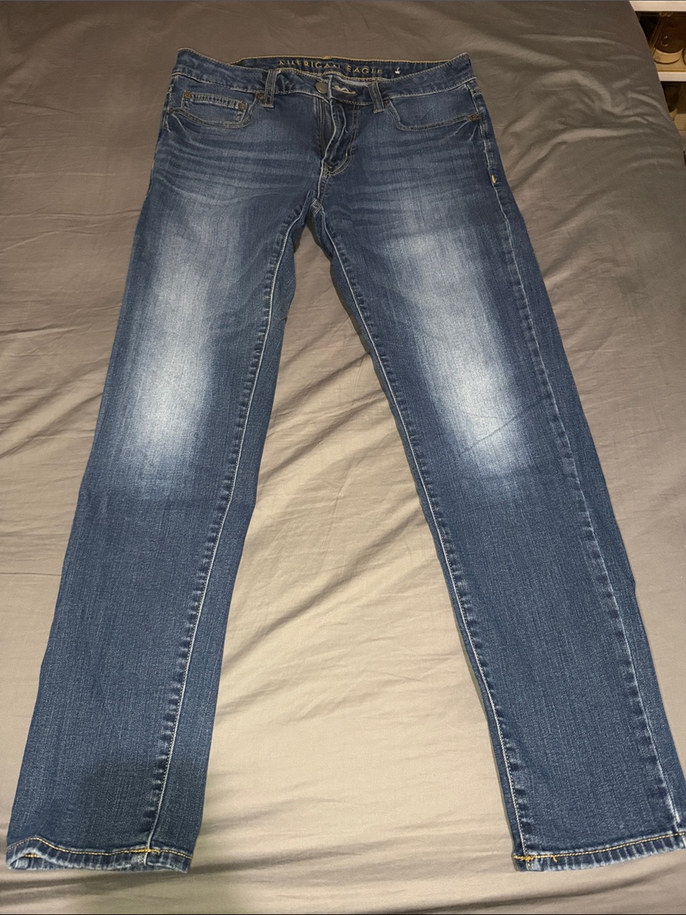 American Eagle Outfitters Men’s Skinny Jeans - Medium Blue Fade